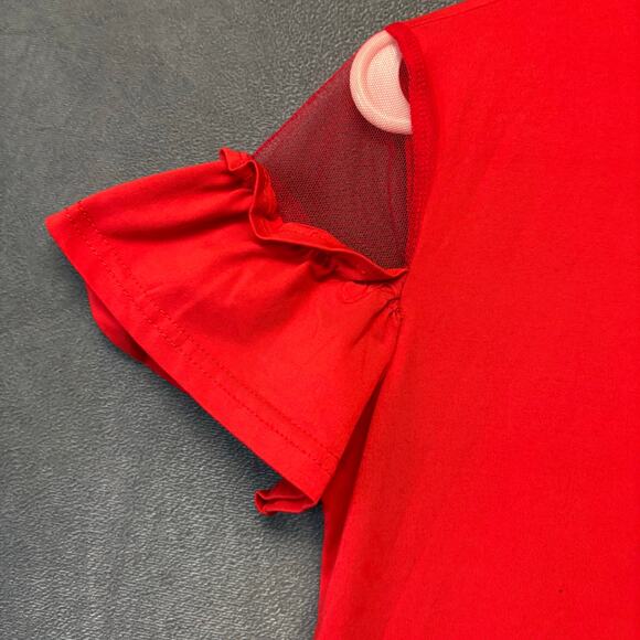 Ko Ko Ailis Change Shirt Y2K Mesh Peek a Boo Sleeves High Heels Studded Pearls - Picture 9 of 10